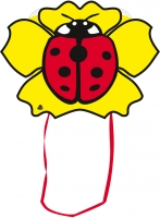 Kinderdrachen Animal Sled Ladybug 51 x 38 cm mit Schnur