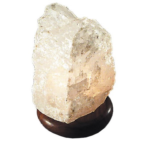 Bergkristalllampe 2-3 Kg Holzsockel 