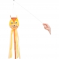 Windsack kleine Katze Ø 10 cm lang 75 cm Nylongewebe 60 cm Stab