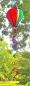 Windspiel Heißluftballoon Spirale Mini Regenbogen Ø 23 cm Nylongewebe 92 cm wetterfest windstabil