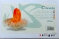 Edelstein Zimmerbrunnen Calcit orange Pumpe Beleuchtung 25 cm