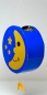 Lampion Laterne Basteln Set Umzug Papier Kinder 24 cm Mond Sterne Blau Gelb