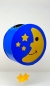 Lampion Laterne Basteln Set Umzug Papier Kinder 24 cm Mond Sterne Blau Gelb