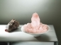 Zimmerbrunnen Glasschale Rund Anthrazit 25x7 cm Kabeldurchführung