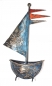 Teelichthalter Windlicht Segelboot 17 x 37 x 9 cm