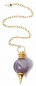 Pendel Edelstein Amethyst Kugel Messingspitze Kette