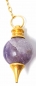 Pendel Edelstein Amethyst Kugel Messingspitze Kette