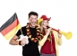 Deko Arm Schweiss Band Fussball Party Deutschland EM WM Schwarz Rot Gelb