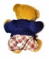 Plueschbaer blauer Pullover karierter Hose 1 Stueck