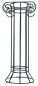 Gestell Griechische Säule Ständer Schmiedeeeisen Hoch 100 oder 74cm Ø 30 Tief 40 cm schwarz