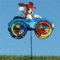 Windspiel Windrad Hund Auto Nylongewebe 64 x 50 Hoch 110 cm