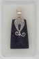 Silberanhänger Lavaschmuck Lavastein 20 x 42 mm 925er Silber