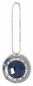 Schmuck Anhaenger Medaillon Black Diamond 45mm Edelstahl Strasssteine