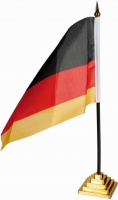 Tischflagge Tischfahne Deutschland Wimpel Fahne EM 34 cm schwarz rot gold