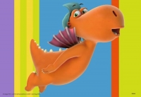 Ravensburger 09119 Puzzle Der kleine Drache Kokosnuss und seine Freunde 2 x 24 Teile
