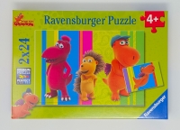 Ravensburger 09119 Puzzle Der kleine Drache Kokosnuss und seine Freunde 2 x 24 Teile