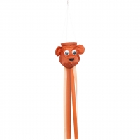 Windsack kleiner Bär Ø 10 cm lang 75 cm Nylongewebe 60 cm Stab