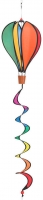 Windspiel Heißluftballoon Spirale Mini Regenbogen Ø 23 cm Nylongewebe 92 cm wetterfest windstabil