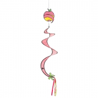 Windspiel Spirale Apfel Country Style Ø 23 cm Nylongewebe 100 cm wetterfest lichtbeständig Wirbel