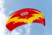 HQ Powerkite Zweileiner Rush V 250x92 cm Flugleine Lenk Bar Tasche R2F