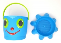 Kinder Sand Kasten Spielzeug Strand Spiel Eimer Sieb Oktopus Blau