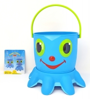 Kinder Sand Kasten Spielzeug Strand Spiel Eimer Sieb Oktopus Blau
