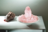 Glasschale rund anthrazit  Ø 25 cm mit Kabelführung