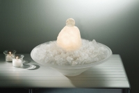 Edelstein Zimmer Kugelbrunnen Bergkristall Pumpe Beleuchtung 35 cm