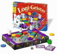 Ravensburger 25038 Logi-Geister Logikspiel mit ratternden Zahnrädern