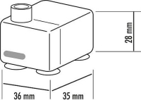 seliger Zimmerbrunnenpumpe 150L Licht Förderhöhe 38 cm 12V AC 1W IP68