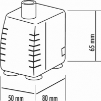 seliger Zimmerbrunnenpumpe 730 Förderhöhe 96 cm 12 V AC 8W IP68