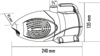 seliger Teichpumpe 2000 A Filter Förderhöhe 115 cm IP68 230V Kabel 10 m