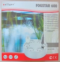 seliger Nebelgerät Teichnebler Fogstar 600 Trafo 230W 36V 10m Zuleitung messing vernickelt