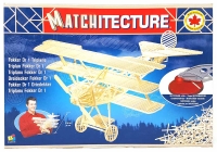 Matchitecture Bastelset Flugzeug Fokker DR 1 Holzbausatz 1050 Teile