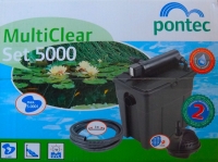 Pontec Teichfilter Durchlauffilter Multi Clear Set 5000 UVC Vorklärer