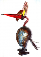 Teelichthalter Windlicht Vogel II 60 x 27 x 45 cm