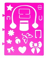 Zeichenblock L Entwerfe eigene Handtaschen Mode an illustrierten Mädchen