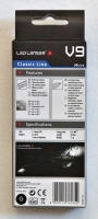 Led Lenser Taschenlampe Schlüsselleuchte V9 Micro White 53 mm Ø 9,5 mm 11g 15 lm Leuchtweite 16m 4 Knopfzellen AG3 1,5 V
