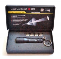Led Lenser Taschenlampe K3 68 mm 34 g 15 lm 0,92 Wh Leuchtweite 33 m 4 x AG13 Knopfzellen Batterien