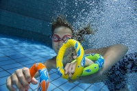 Schildkroet Fun Sports 3 Tauch Ringe Orange Gruen Ø 12,5 cm 155g