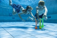 Schildkroet Fun Sports Neopren 3 Tauch Baelle Orange Gruen Ø 5,5 cm 120g