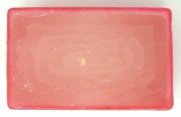 Blockkerze Kerze 100x80x60 mm Rot Weiss Motiv Kreuz Geschenk Tisch Deko