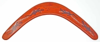 Bumerang Holz Braun Gecko Australien Rechts 17x42 cm