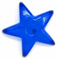 Deko Sternschale Glasschale Schale blau Glas Durchmesser 26 cm