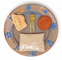 Teller Gezeiten 12 cm Sternanis Oel 5 ml 2 Symbol Steine Geschenk