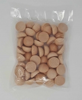 Echt Holz Halbe Kugeln Augen Buche 25 x 15 mm 50 Stück Basteln Material Künstler