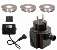 seliger LED Minispot 800 Punktstrahler Ø45x10mm 12V V4A warmweiss IP68 0,15W