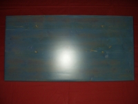 Holz Sideboard Regal Ablage 60 x 40 x 2cm blau inklusive Winkel