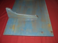 Holz Sideboard Regal Ablage 60 x 40 x 2cm blau inklusive Winkel