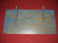 Holz Sideboard Regal Ablage 60 x 40 x 2cm blau inklusive Winkel